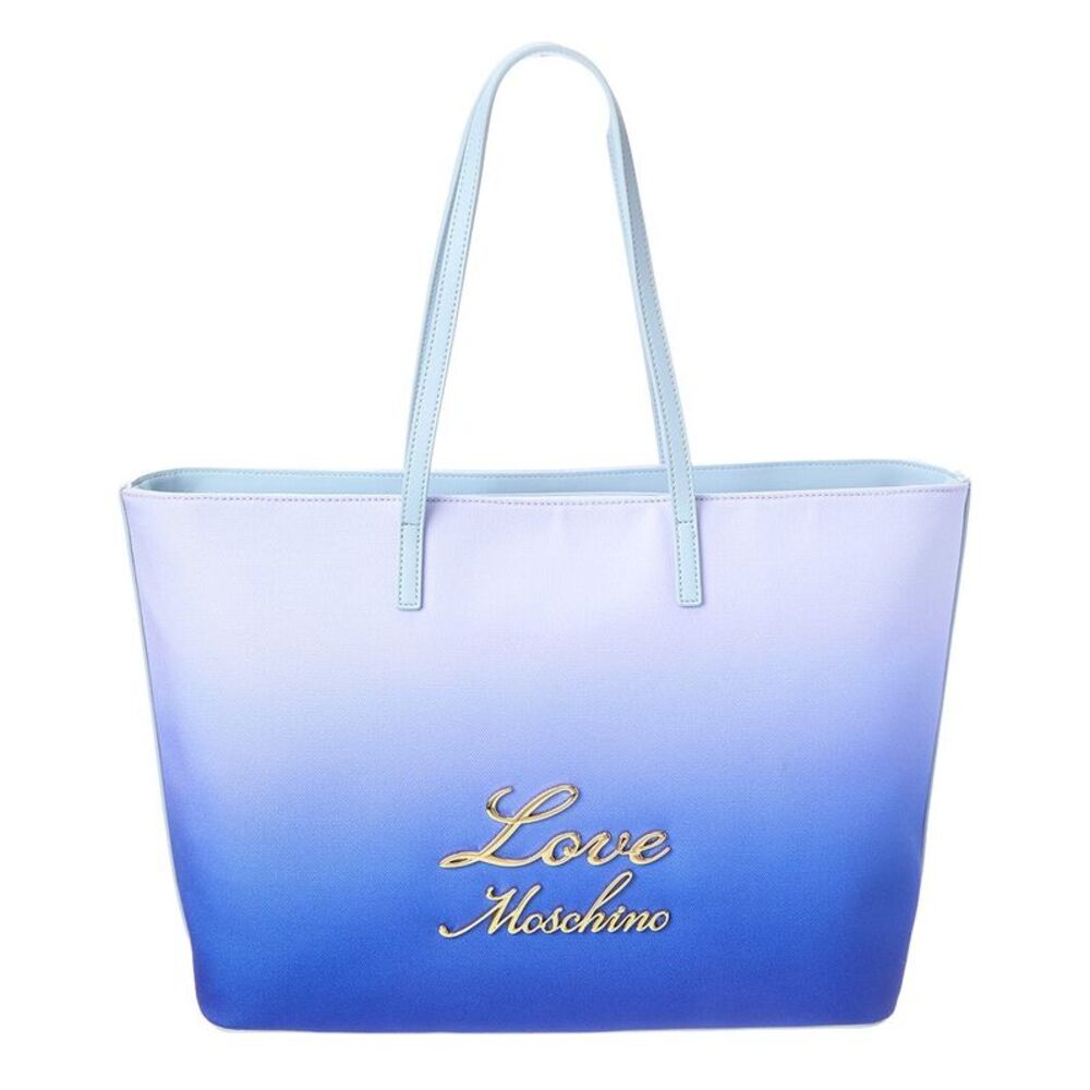 Love Moschino Canvas Tote, Blue